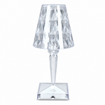 Lámpara LED Cristal Diamante 3 Colores Control Remoto — fondo blanco