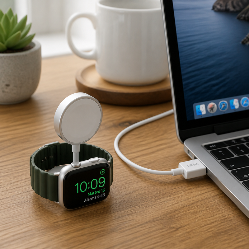 Cargador Inalámbrico Magnético 15W USB — lifestyle