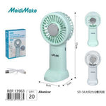 Ventilador Portátil Recargable Verde Menta