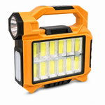 Linterna LED recargable portátil — fondo blanco