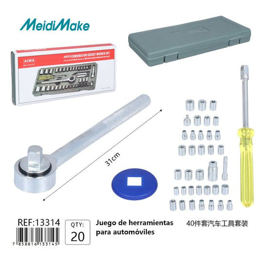 Omnix Set De 40 Herramientas Para Auto