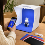 Estudio Fotográfico Portátil 30cm con Iluminación LED — lifestyle