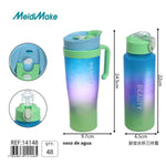 Vaso de Agua Degradado 3 en 1 Azul Verde