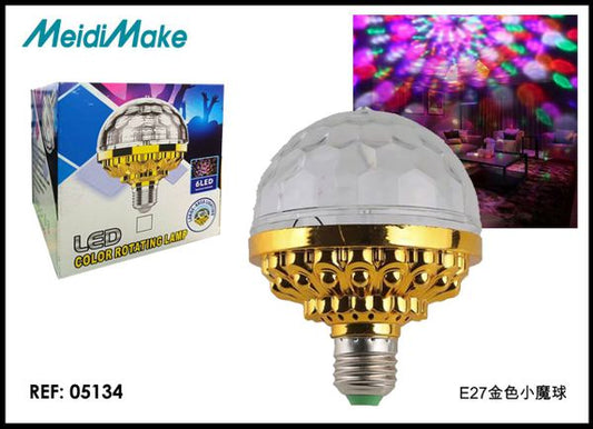 Omnix Ampolleta Led Dorada Magic Ball E27