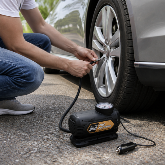 Compresor de Aire 12V Enchufable Omnix — lifestyle