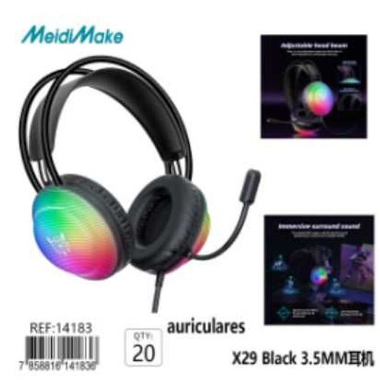 Auriculares Omnix X29 Black 3.5mm