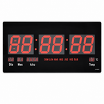 Reloj digital LED despertador electrónico — fondo blanco