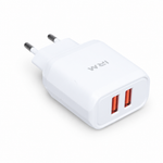 Cargador Dual USB 2A Omnix — fondo blanco