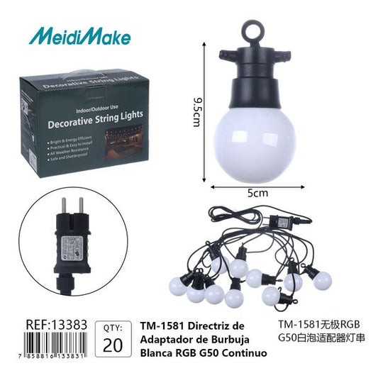Guirnalda Luces Decorativas RGB Bolas G50