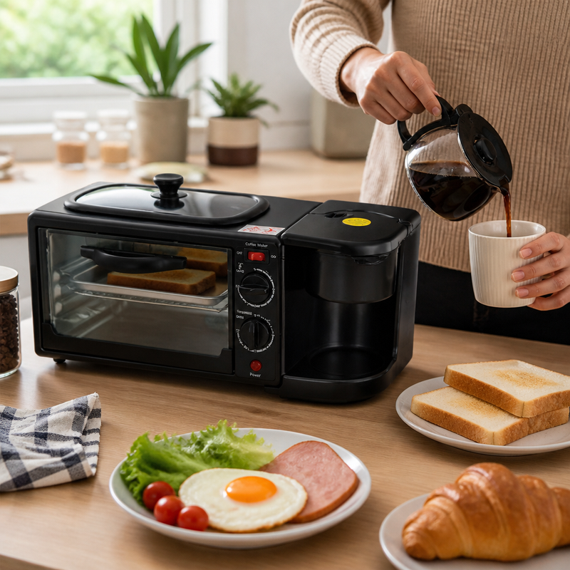 Máquina de Desayuno 3 en 1 Omnix — lifestyle