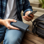 Powerbank Y07 20000mAh Carga Rápida — lifestyle
