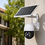 Cámara solar dual con antena WiFi — lifestyle