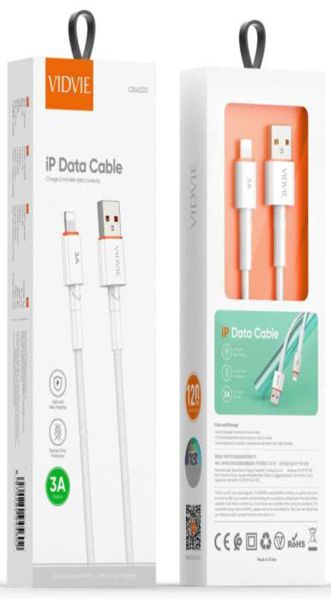 Cable de Datos USB a Lightning 3A Blanco
