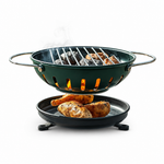 Parrilla Portátil Camping 41cm Omnix — fondo blanco