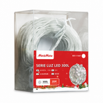 Luces LED Cortina 300 Luces Multicolor 30m — fondo blanco