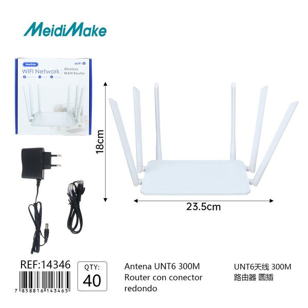 Router WiFi Omnix 300M Con Antena