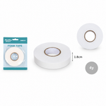 Cinta Adhesiva Doble Cara Espuma 18mm 4.5m — fondo blanco