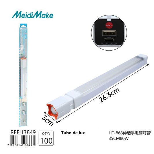 Tubo de Luz LED Extensible 80W 35cm