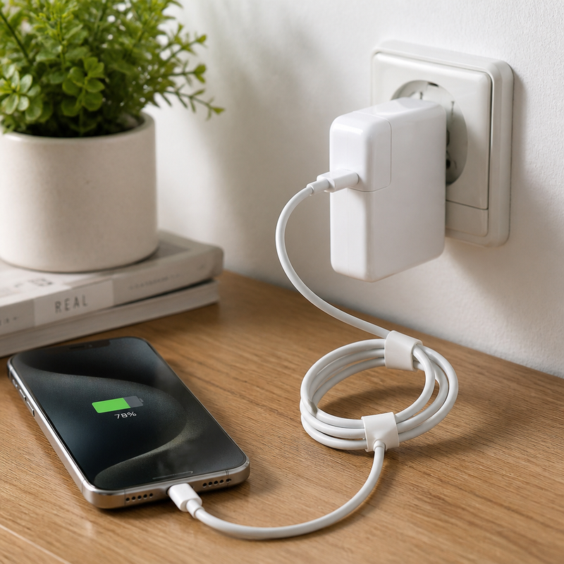 Cargador USB-C 87W para Apple — lifestyle