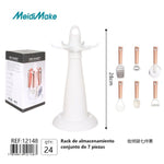 Rack de Almacenamiento Cocina 7 Piezas Blanco
