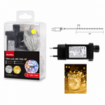 Guirnalda LED 100 Luces Blanca Cálida 12m — fondo blanco