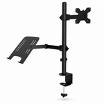 Soporte Monitor Doble con Brazo Articulado — fondo blanco