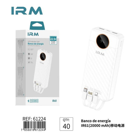 Omnix Powerbank 20000mah Carga Rápida 22.5w