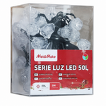 Guirnalda Luces LED 50 Multicolor Decorativa — fondo blanco