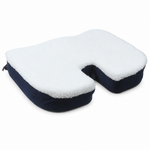 Cojín ergonómico U soporte lumbar — fondo blanco