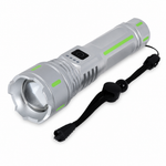 Linterna LED Aluminio Recargable Potente — fondo blanco