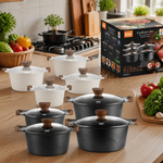 Set de ollas y sartenes premium — lifestyle
