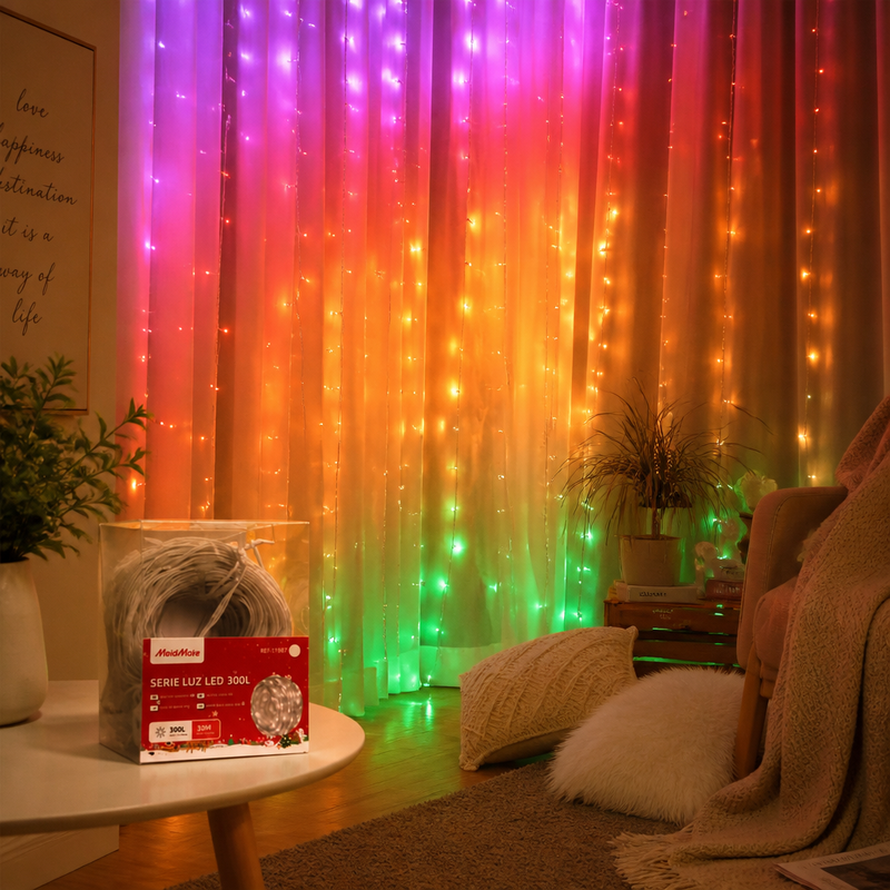 Luces Navideñas 30m 300 LED Blanco Frío — lifestyle
