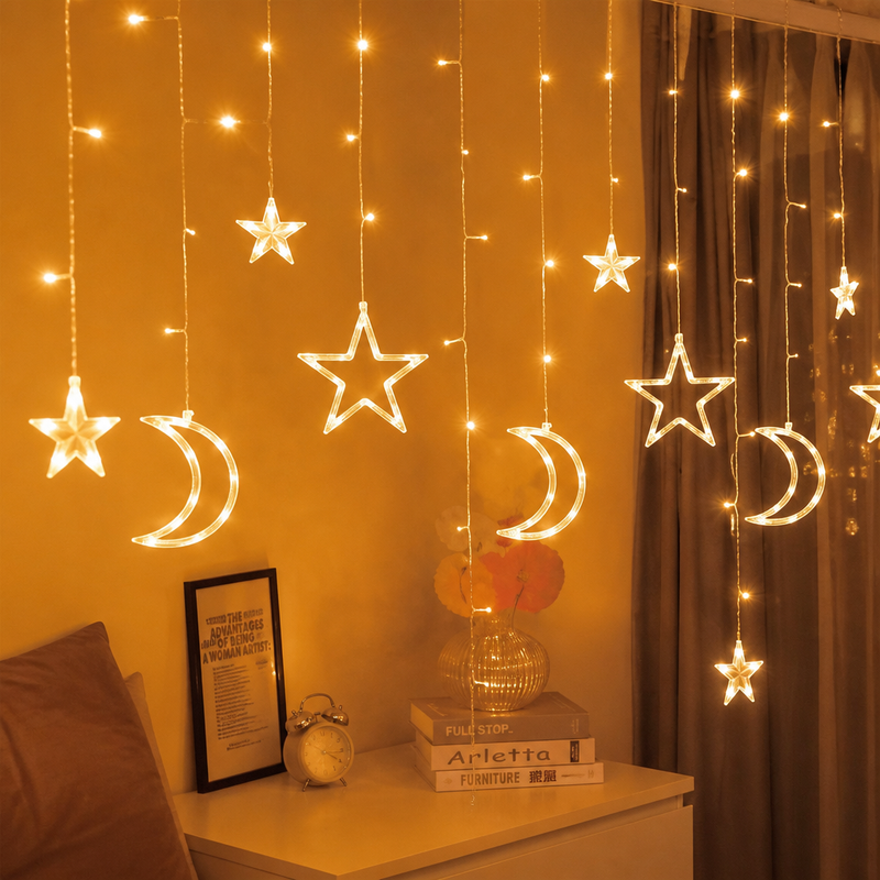 Luces Navideñas 138 LED Blanco Cálido 2.5M — lifestyle
