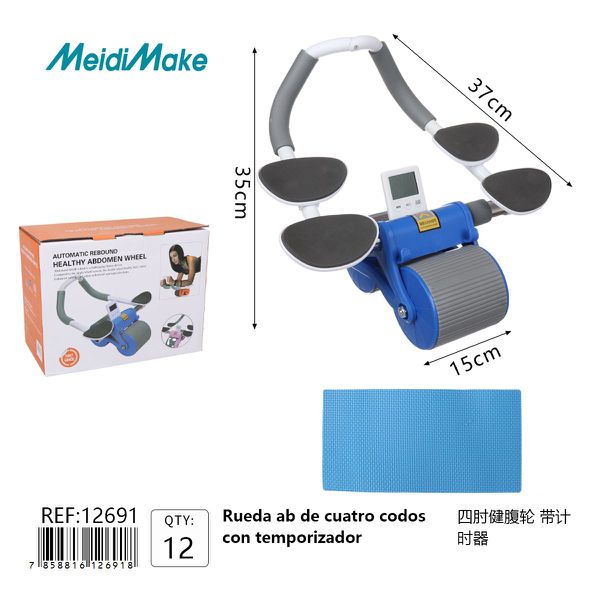 Rueda Abdominal Automática con Temporizador
