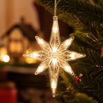 Luz navideña ventosa estrella polar — lifestyle