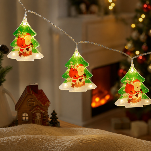 Luz Navideña Árbol Suction Cup LED Cálida — lifestyle