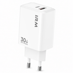 Cargador Rápido 30W USB-C Certificado Chile — fondo blanco