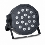 Foco LED RGB Par 18 LEDs Multicolor — fondo blanco