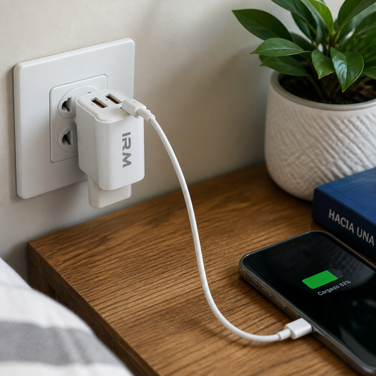 Cargador Dual USB IR22 Certificado Chile — lifestyle
