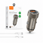 Cargador de Auto USB-C 2 Puertos Rápido — fondo blanco