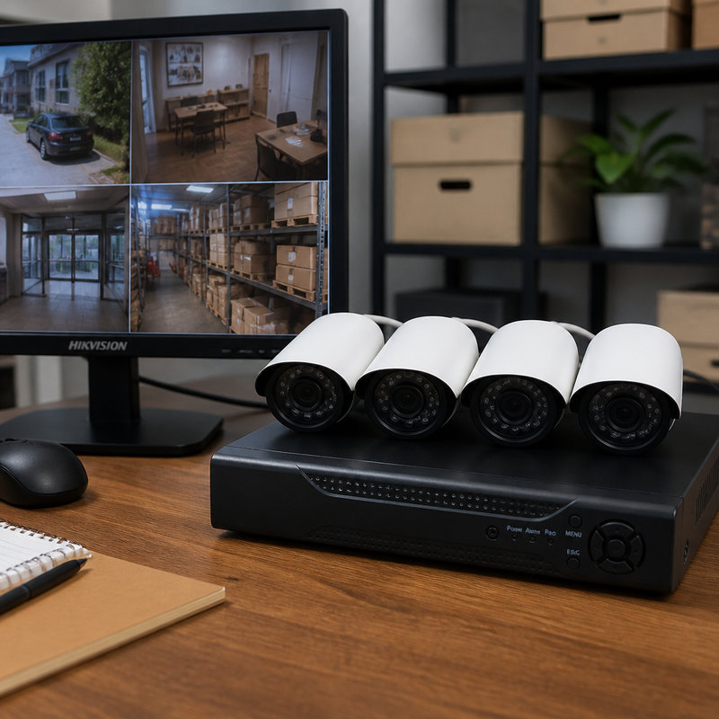 Kit de 4 Cámaras de Vigilancia Omnix — lifestyle
