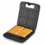 Wafflera Eléctrica 4 Placas Antiadherente — fondo blanco