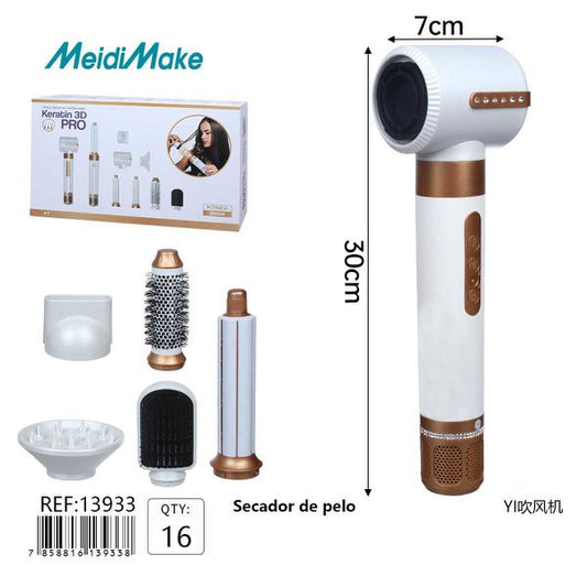 Secador de Pelo Iónico 16 Accesorios