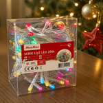 Guirnalda LED 200 luces 10m multicolor — lifestyle
