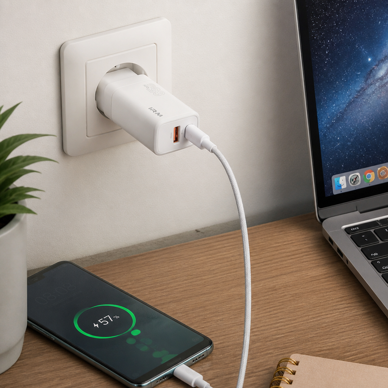 Cargador Rápido 65W USB-C — lifestyle