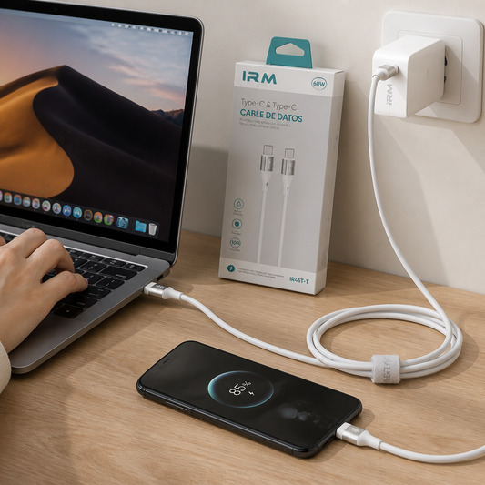 Cable de Datos USB-C a USB-C Omnix — lifestyle