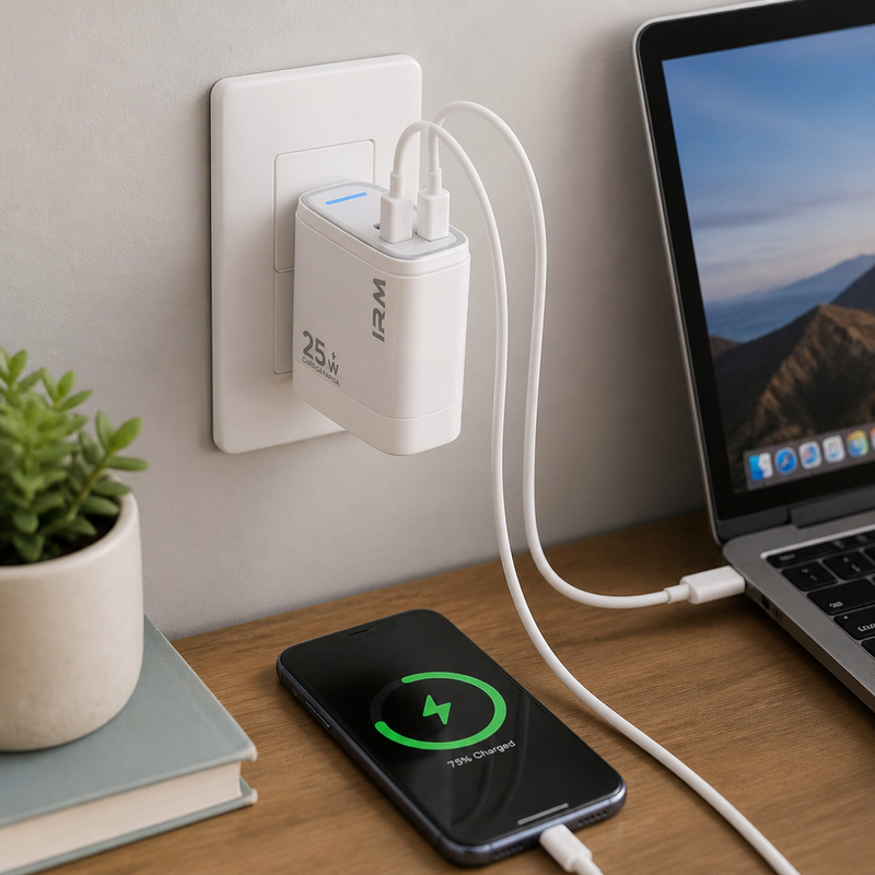Cargador Rápido IR19 con Cable USB Tipo C — lifestyle