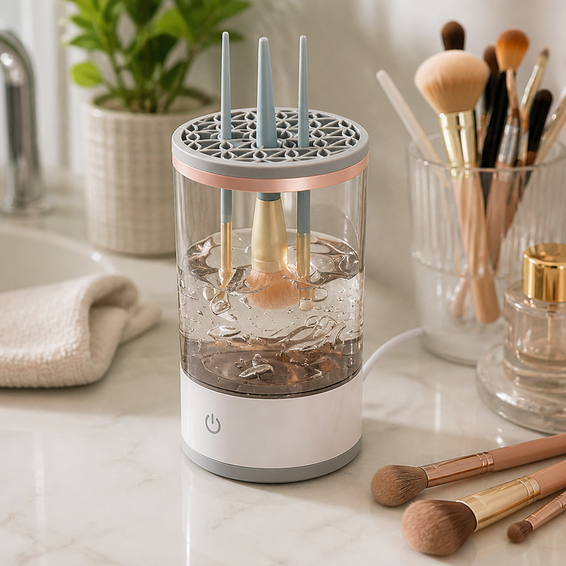 Limpiador de Brochas de Maquillaje Omnix — lifestyle