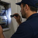 Linterna Aluminio LED Recargable Omnix — lifestyle