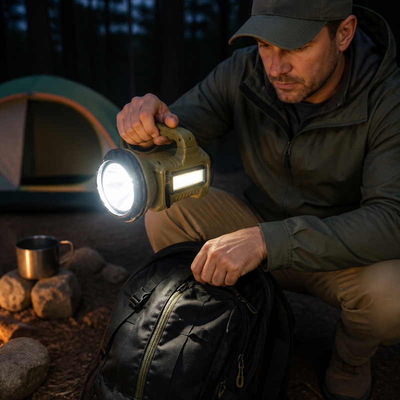 Linterna Solar Portátil HB-5678 — lifestyle